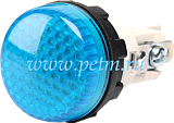 S224М7, Светосигнальная арматура синяя, установочный диаметр 22 мм (без лампы)