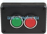 P2AB, Пост черно-серый с двумя кнопками В100DY (1НO) и B200DK (1НЗ)   