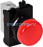 CP0K0XK Светосигнальная арматура красная CPXK d=22мм с адаптером CA и блок-контактом красным CBK