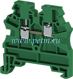 304212 Клеммник на DIN-рейку 4мм.кв. (зеленый); AVK4 RD  