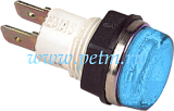 S140M, Светосигнальная арматура синяя, установочный диаметр 14 мм (неоновая лампа 220V)