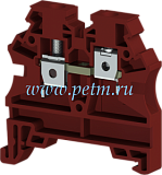 304214 Клеммник на DIN-рейку 4мм.кв. (красный); AVK4 RD  
