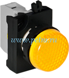 CP0S0XS Светосигнальная арматура жёлтая CPXS d=22мм с адаптером CA и блок-контактом жёлтым CBS